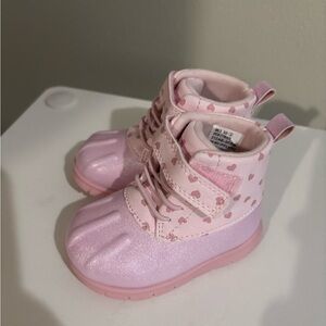 Toddler Pink Heart Boots